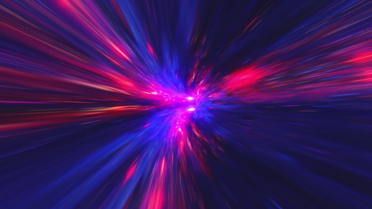 Abstract Colorful Space Tunnel