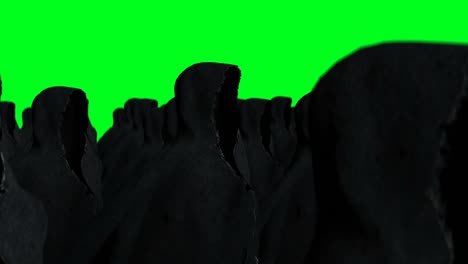 mystery fear ghost animation . dynamic hoodie. isolate. realistic 4k green screen animation.