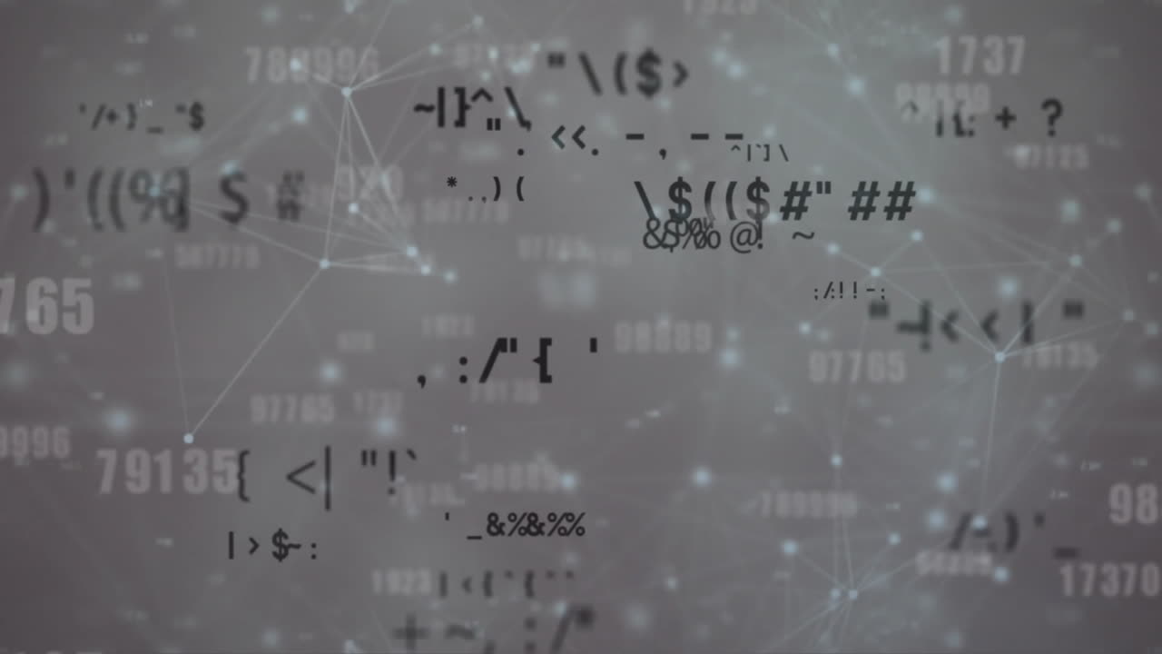 Animation of network of connections over data processing