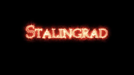 stalingrad written with fire. loop