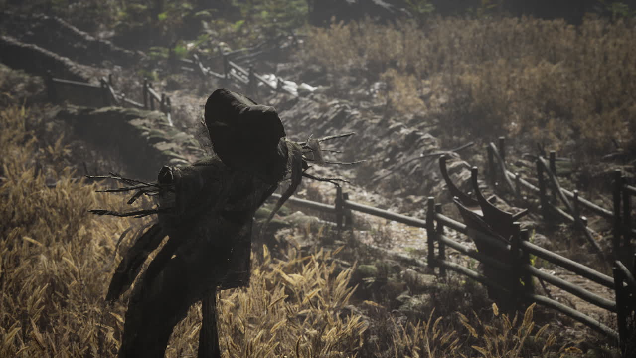 오래된 마을 필드에 스케이크로우