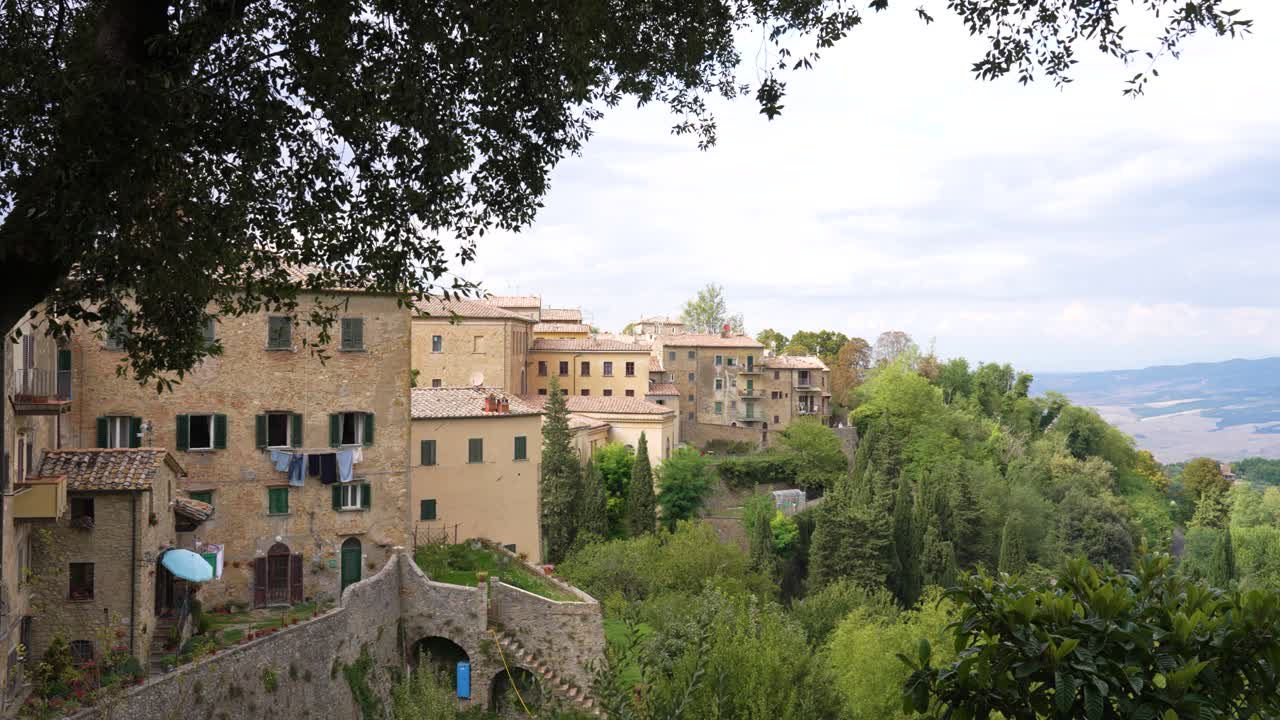 Charming hillside view of Liguria village along the Riviera di Levante