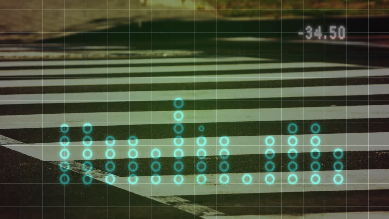 animación de gráficos en el lapso de tiempo con cruce de cebras