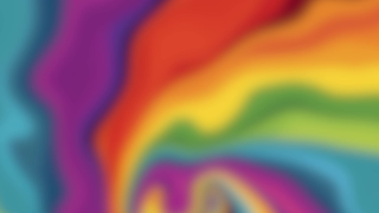 ondas de arco iris rotativas vibrantes: curvas onduladas abstractas con movimiento dinámico de fluidos y fondo de gradiente