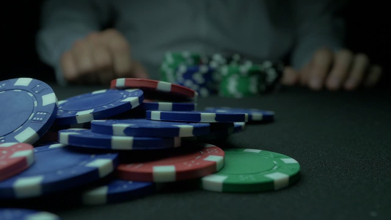 진행 중인 포커 게임