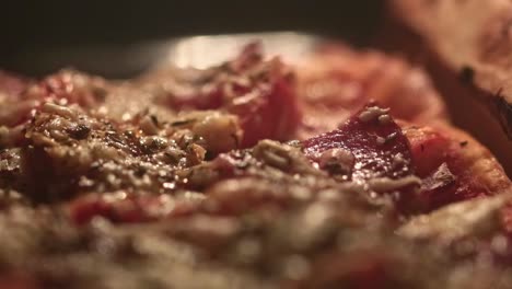 pizza italiana casera horneada en el horno