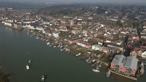 wivenhoe colchester essex 4k drone footage high point of view