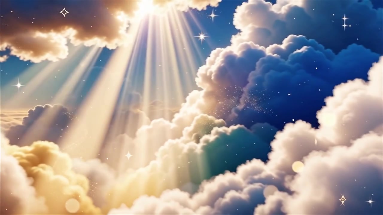 Sfondo di Adorazione Cristiana con Luce Celeste