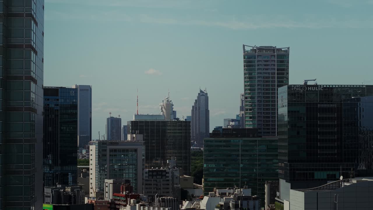 마천루가 있는 도시 풍경