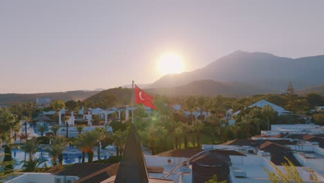 turkish riviera resort sunset view