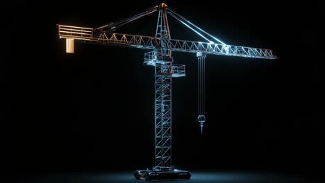 3d render of a construction crane