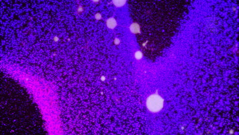 creating dynamic abstract pattern, vibrant purple and pink particles in animation