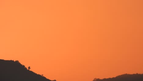 hermosa puesta de sol.