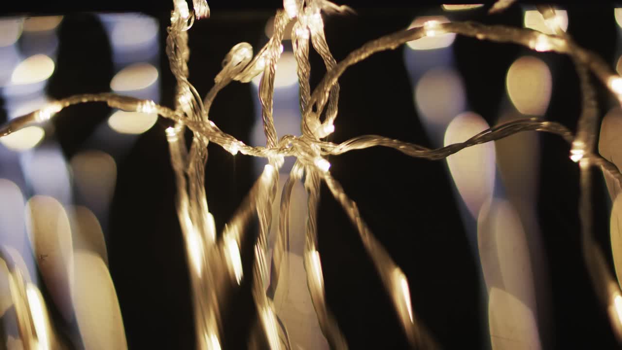 복사 공간과 함께  ⁇ 박이는 노란색 보케 스 ⁇ 의 비디오