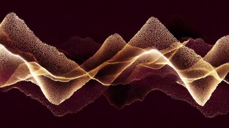A Captivating Display of Fluid Dynamics: Abstract Waves and Patterns Representing Interplay of Light and Shadow in a Beautifully Rendered Digital Landscape