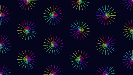 Radiating rainbow lines a mesmerizing rainbow pattern