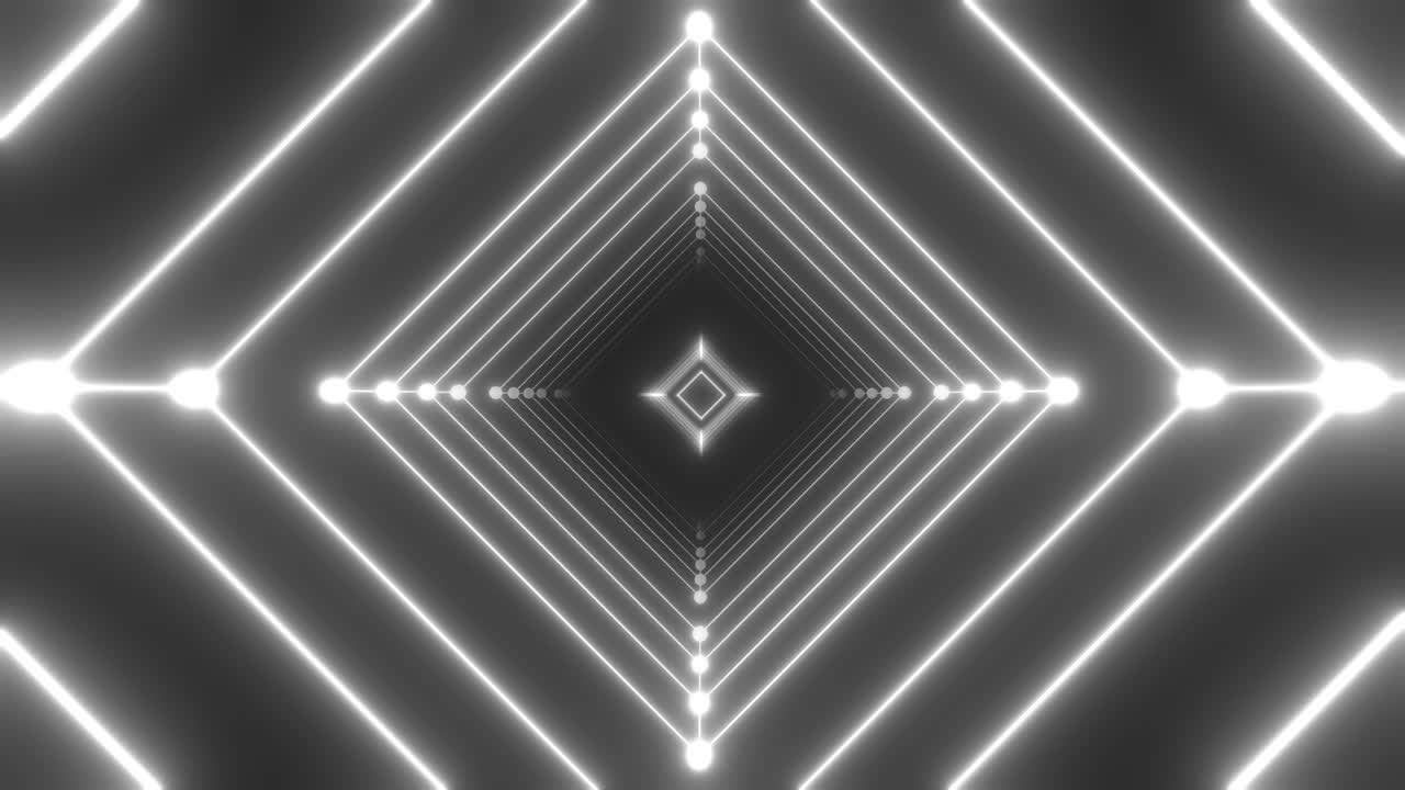 túnel de neón brillante y abstracto