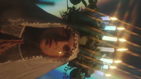 praying queer man with candle wreath