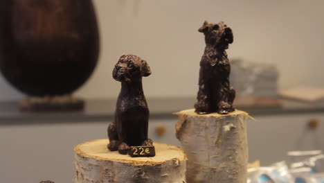 chocolate dog figurines