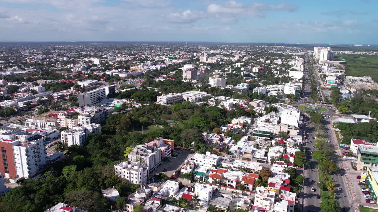 una vista aérea de cancún, méxico