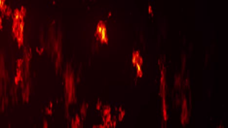 there are red - orange highlights on a dark background , a fire is burning . abstract incandescent animated background . high quality 4k footage