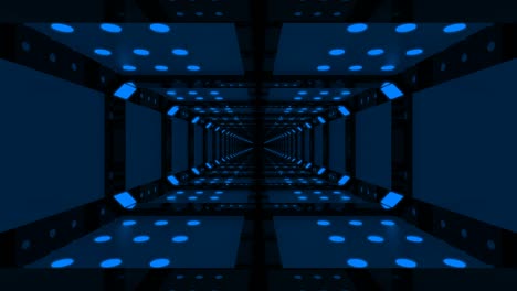 túnel de bucle abstracto azul