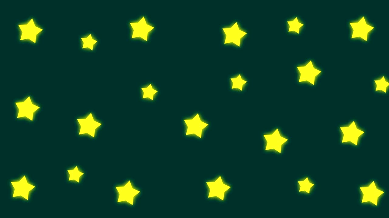 el fondo de las estrellas de dibujos animados de 4k