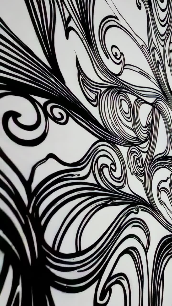 Modello astratto in bianco e nero