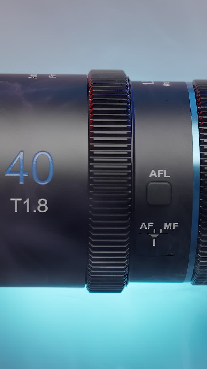 Close-up of a 40mm Camera Lens