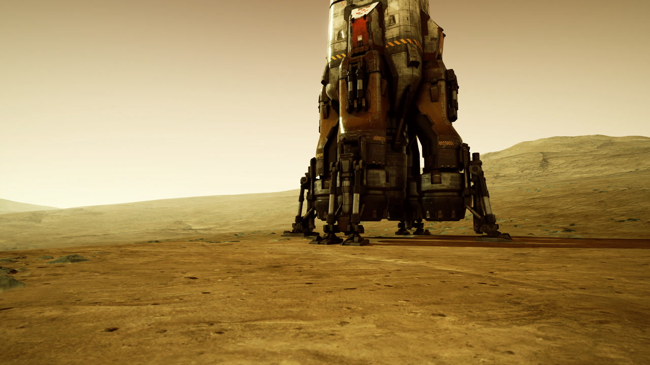 Mars-mönkijä valmistautuu tutkimaan Marsin pintaa hämärässä