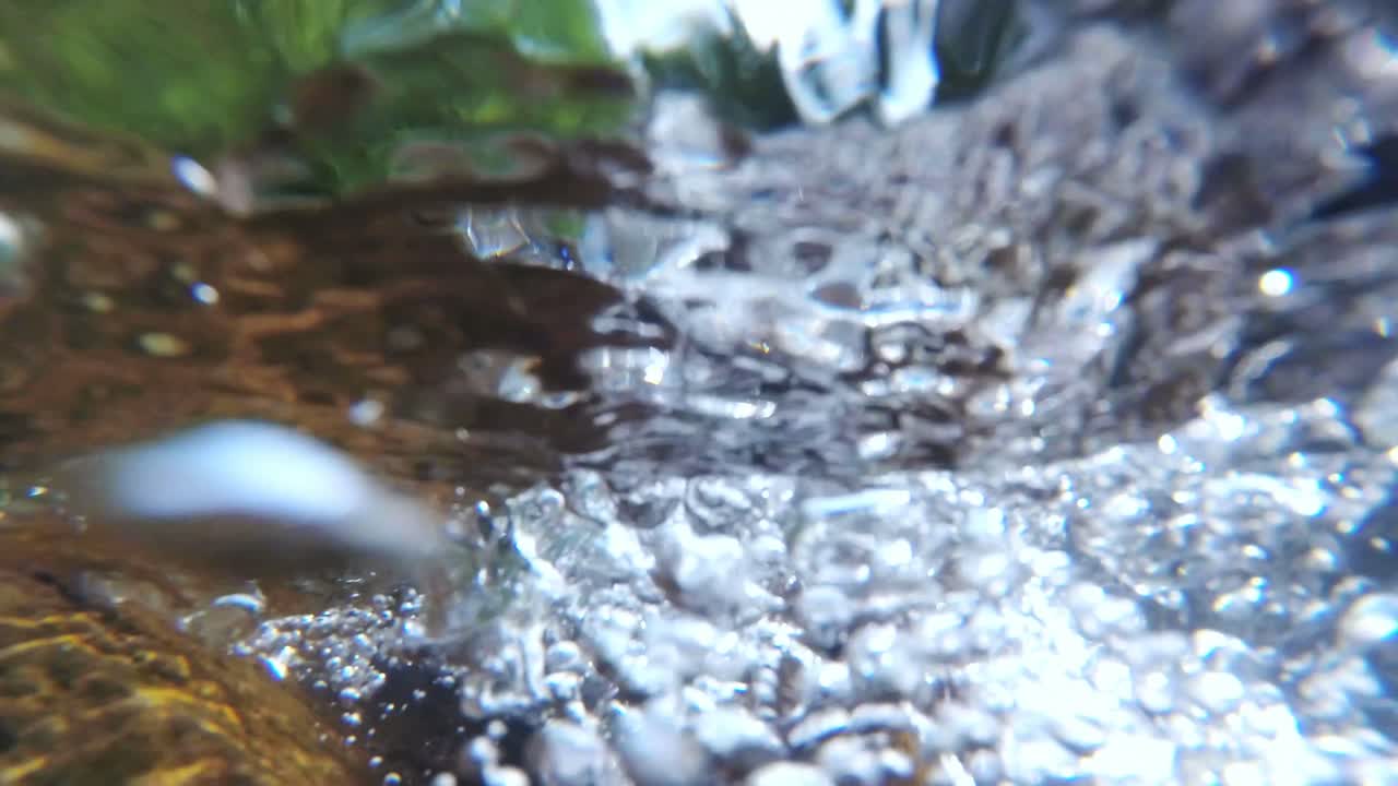 Bubbles in a Shallow Stream