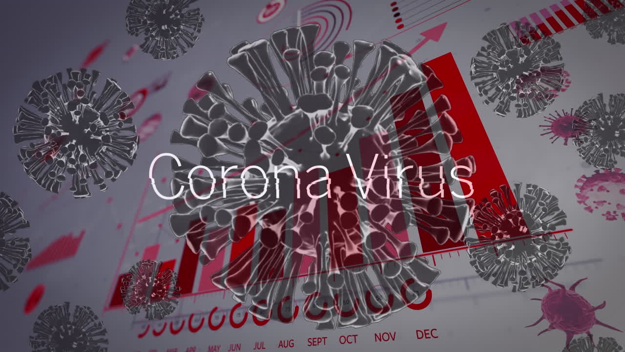 animación de celdas de covid-19 con procesamiento de texto y datos