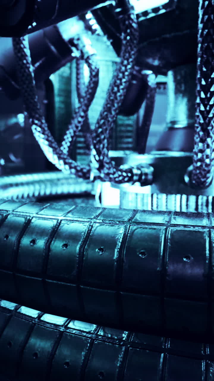 공장에서 로 팔의 클로즈업