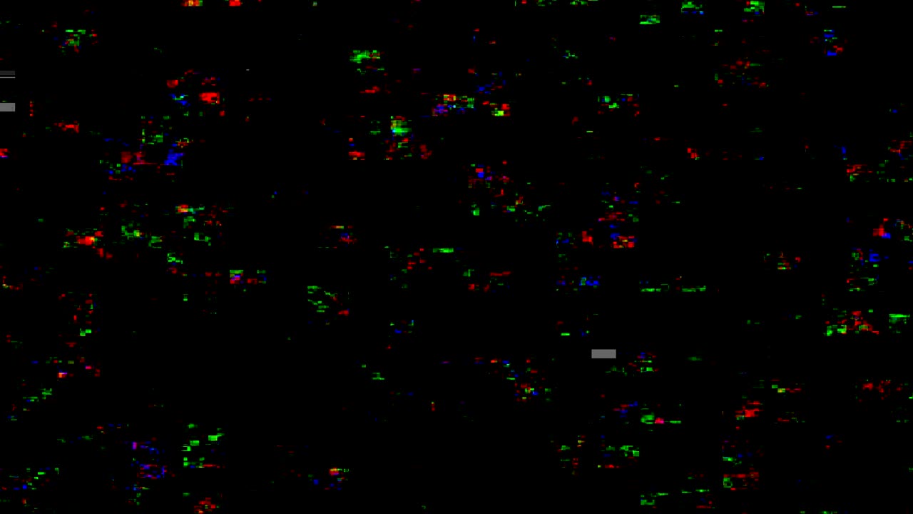 daño a la señal de video retro futurista con píxeles muertos, ruido e interferencia.