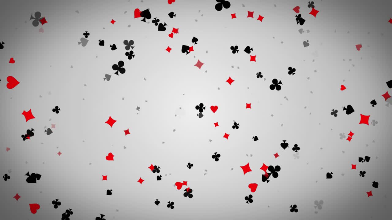 Abstract Background of Playing Card Suits