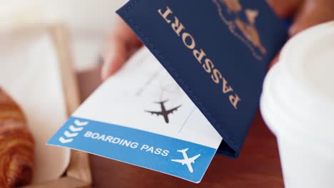 pasaporte y tarjeta de embarque: listo para viajar