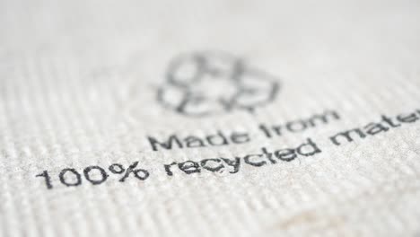 recycled paper napkin