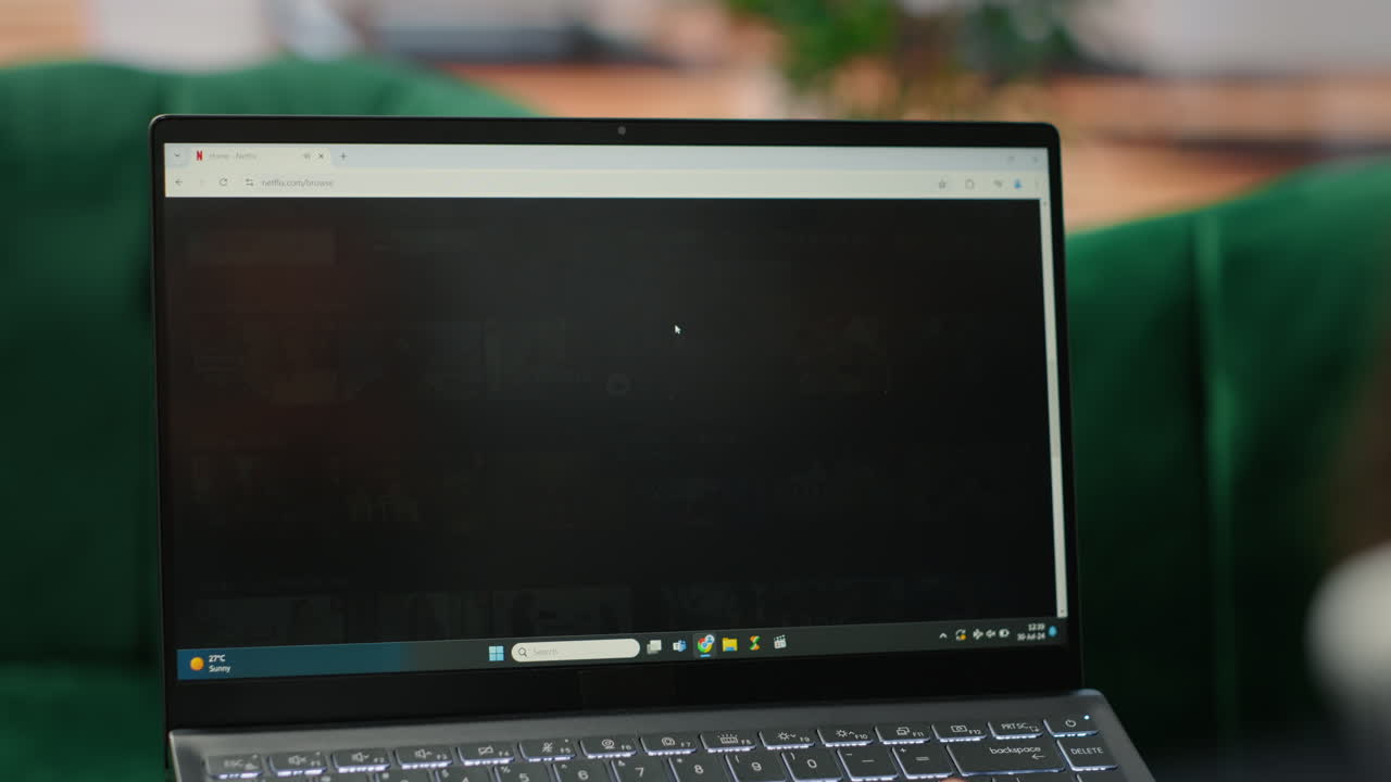 Vertical Video Bucharest, Romania - July 30th 2024 - CEO browsing Netflix streaming platform