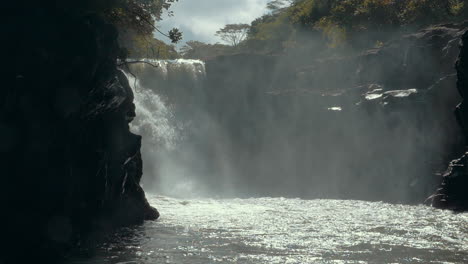 nature scene with waterfall