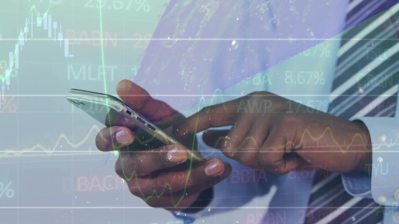 Animation emphasizes financial themes in a global business context.