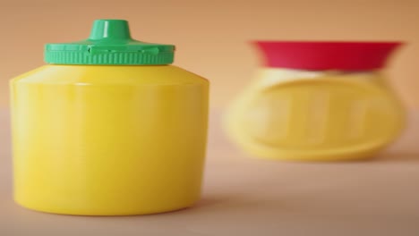 mustard bottles