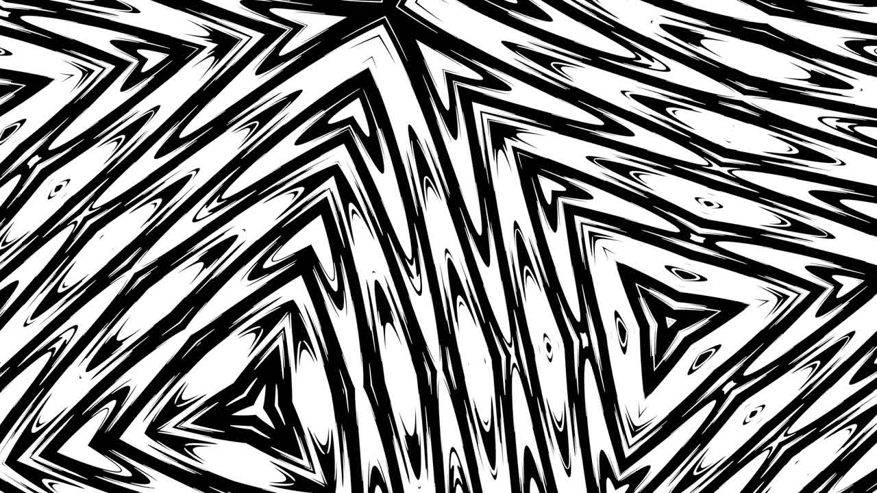 caleidoscopio psicodélico abstracto. animación en bucle para el fondo.