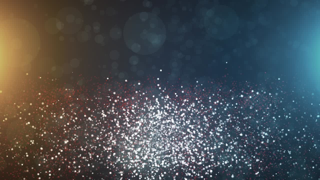 partículas bokeh vintage abstract partículas en el espacio con luz, fondo abstracto generado por computadora, renderizado en 3d
