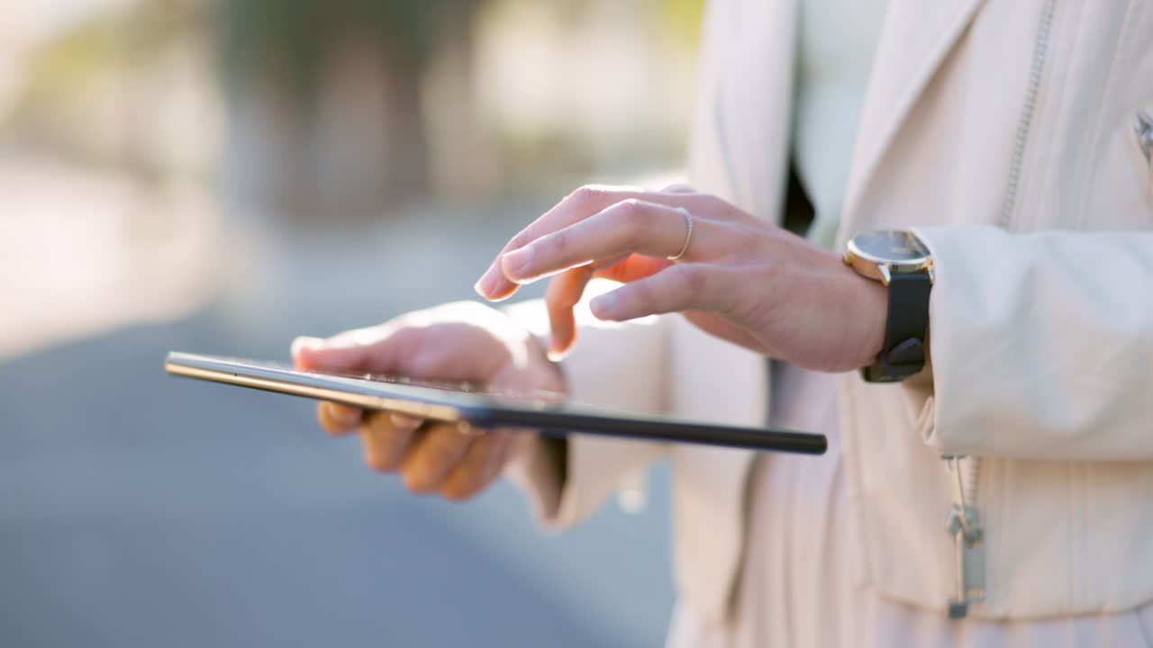 디지털 태블릿에 있는 전자상거래