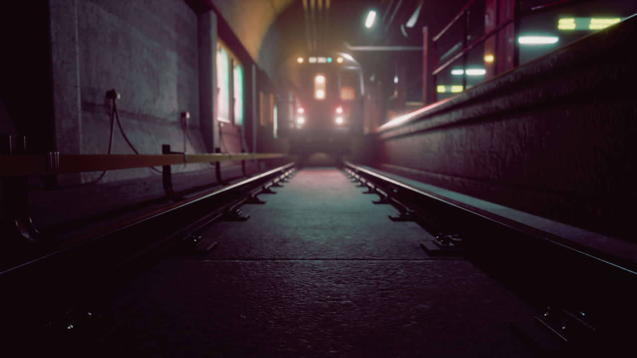 leerer alter u-bahnhof