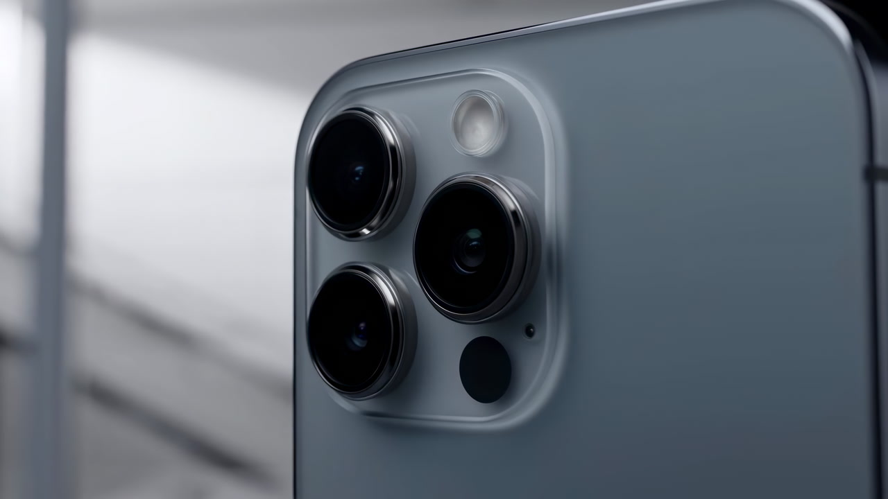 Closeup Smartphone Camera Module Metallic Finish Showcasing Triplelens Cluster And Glass Optics Studiolit