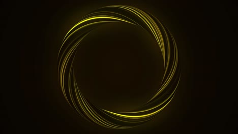 abstract yellow spiral