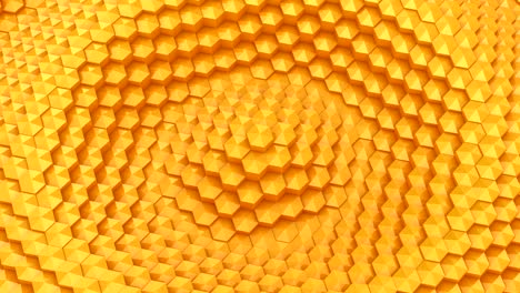 hexagons formed a wave