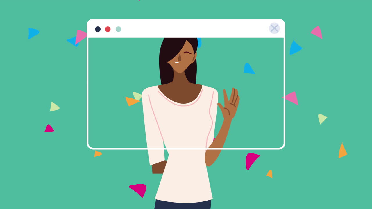 Woman on a Video Call