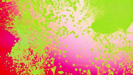 beautiful moving particles on a colored background. 4k abstract background